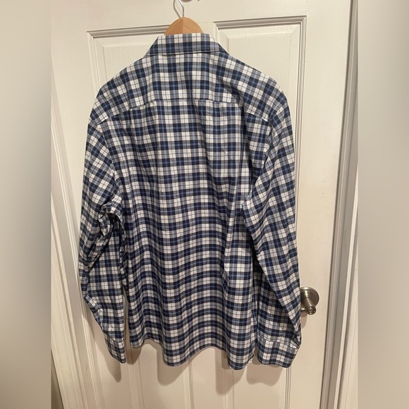 UNTUCKit Navy and White Mens Plaid Shirt XXL - Picture 4 of 4